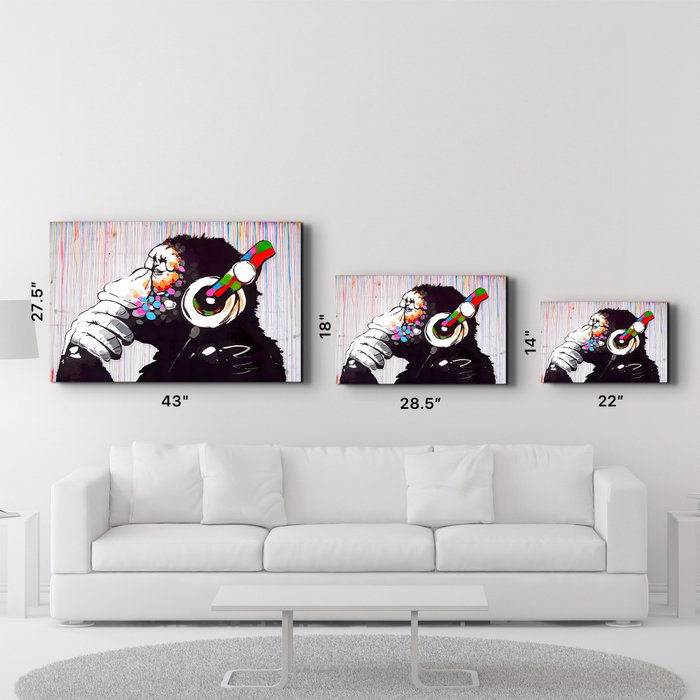 Wallity Pintura Decorativa de Vidrio Templado Multicolor 70 x 110 cm